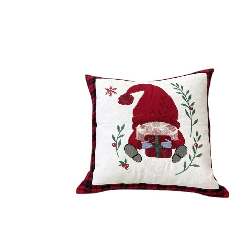 New Christmas Embroidery Pillow Cover