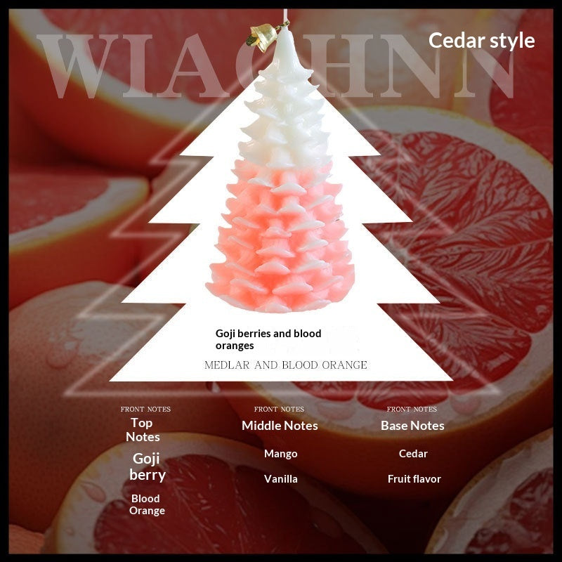 Christmas Tree Scented Candle Ornament Fragrance Gift