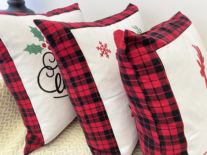 New Christmas Embroidery Pillow Cover
