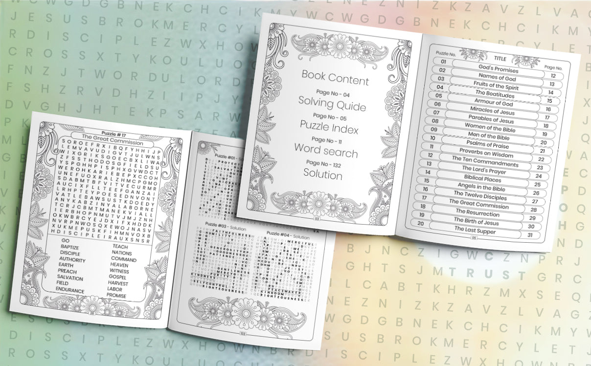 Faith and Focus Word Search