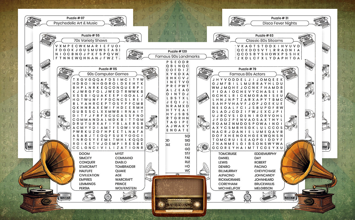 Nostalgic Word Search