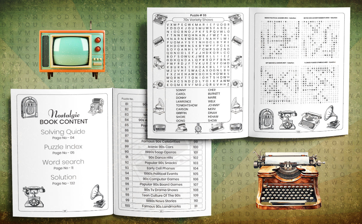 Nostalgic Word Search