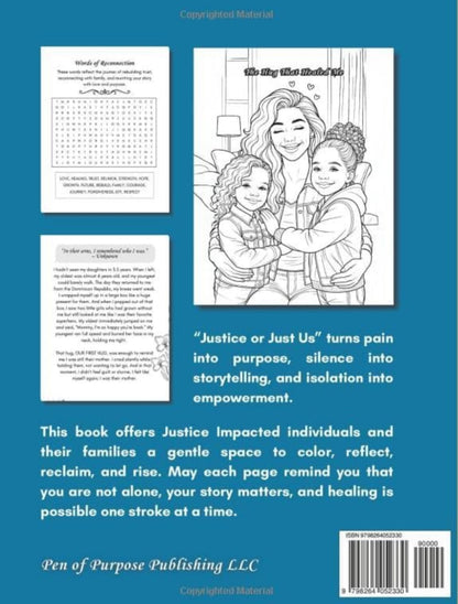 Justice or JUST US - Adult Coloring Book