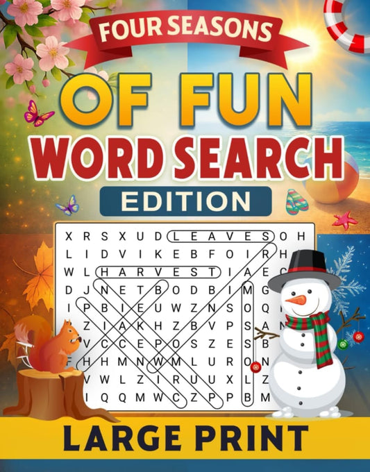 Four Seasons of Fun Word Search Book