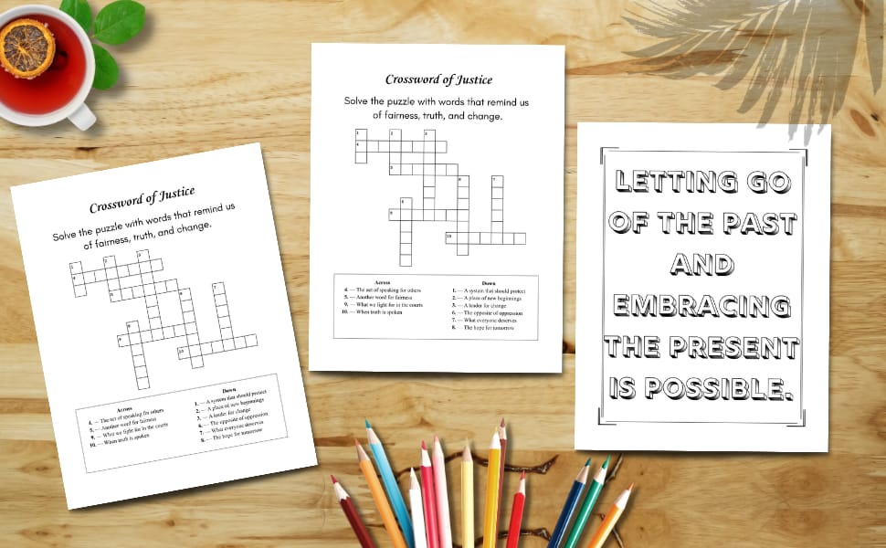 Justice or JUST US - Adult Coloring Book