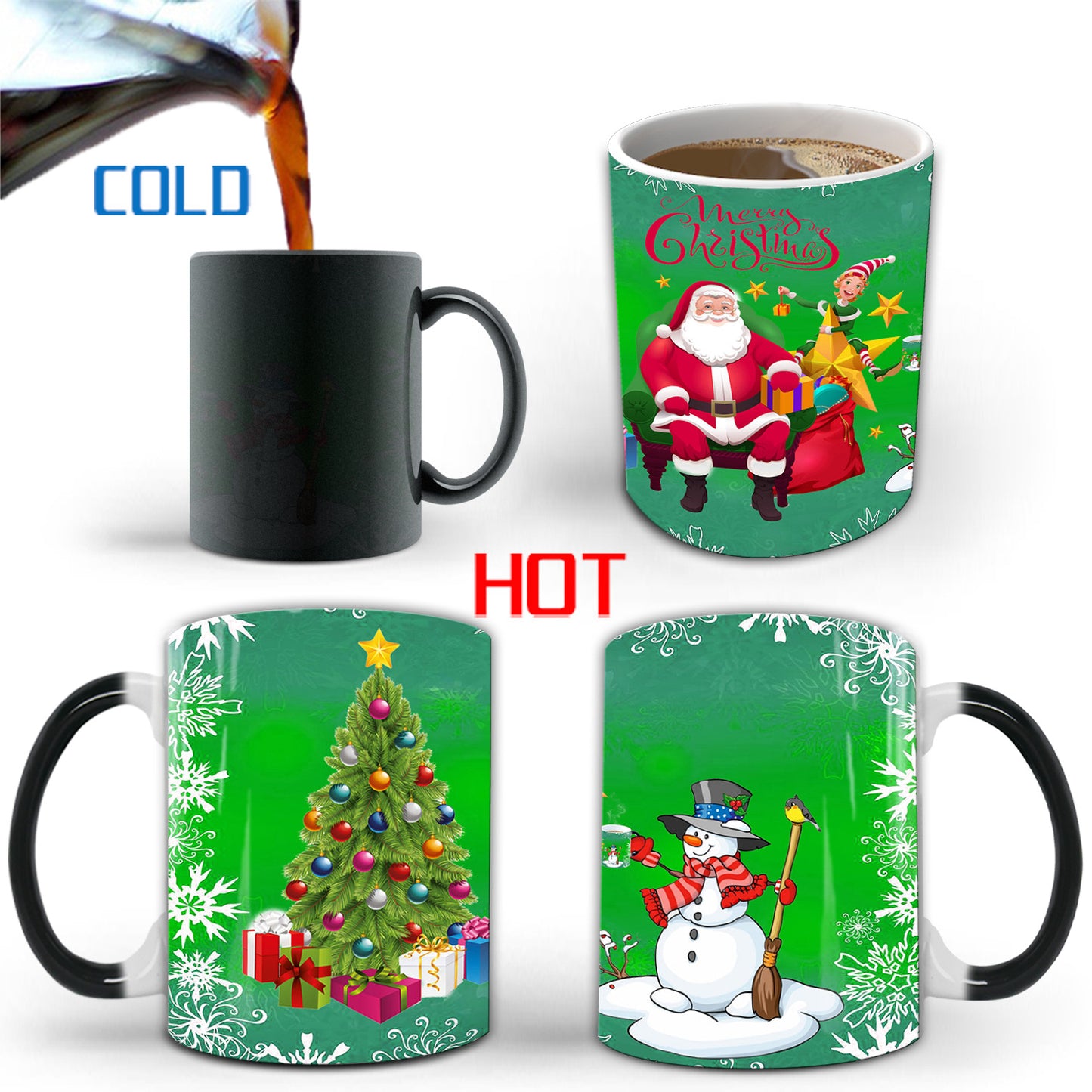 Christmas Color Changing Mug Ceramic