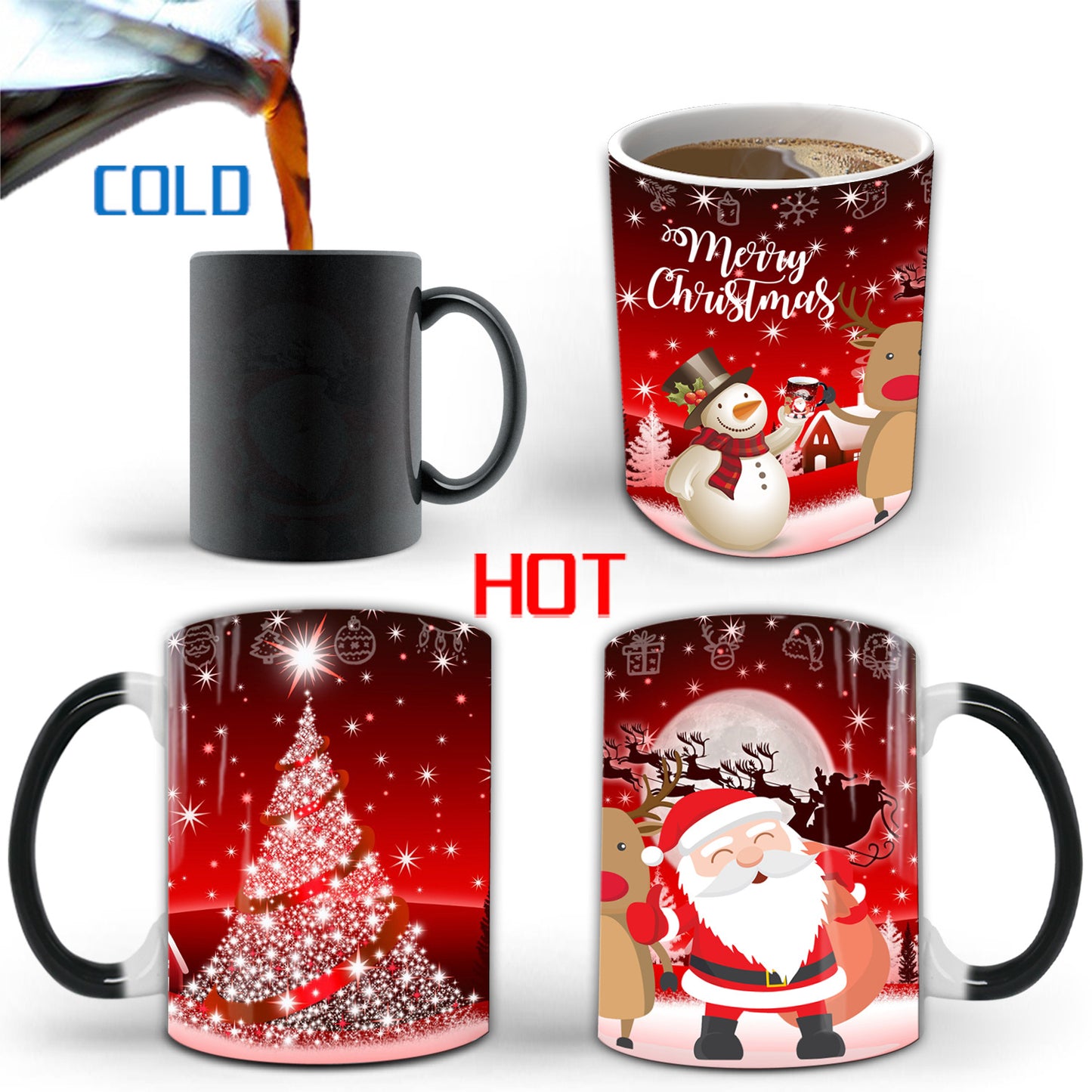 Christmas Color Changing Mug Ceramic